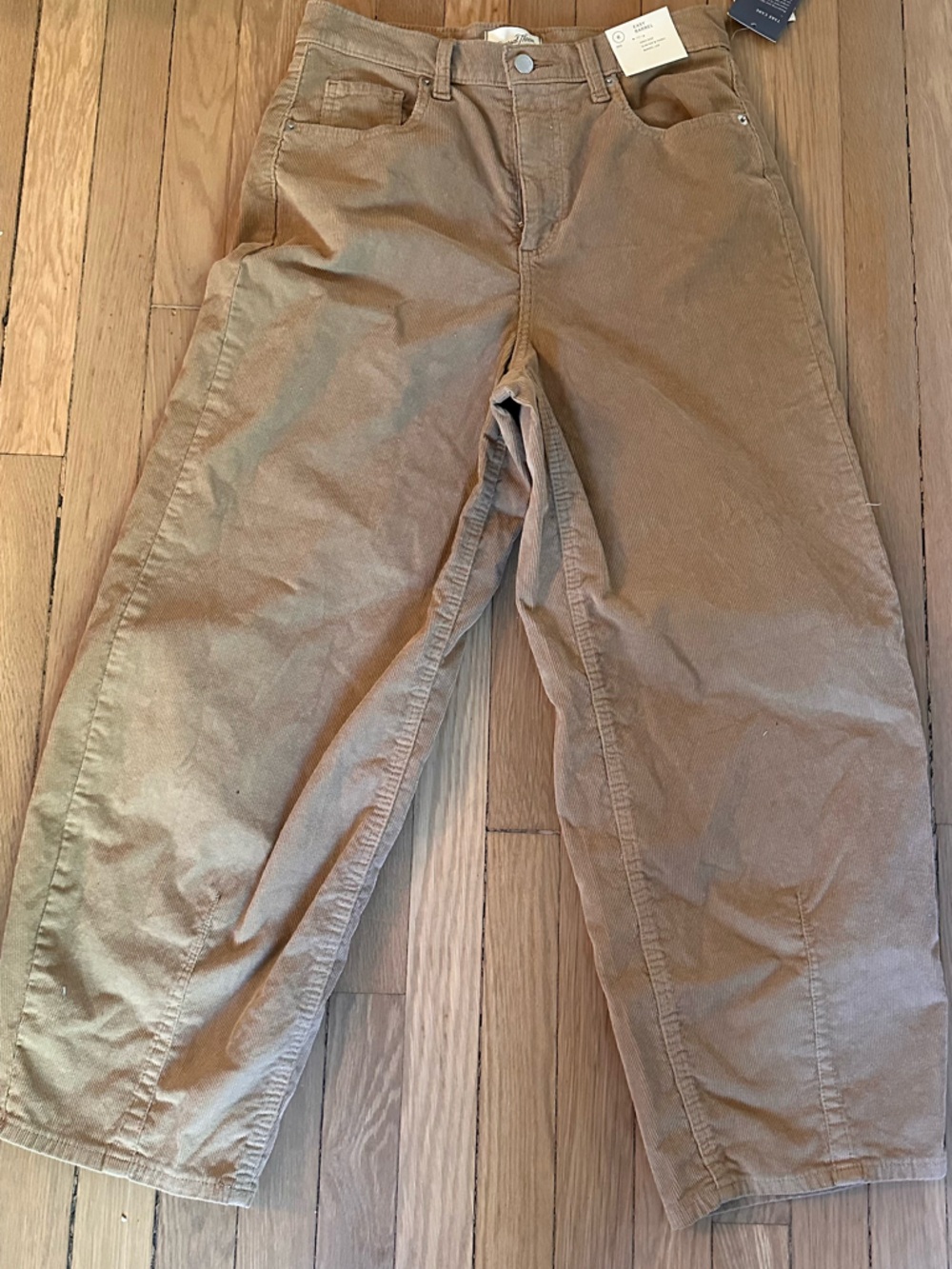Women’s barrel Casual Corduroy Pants - Tan